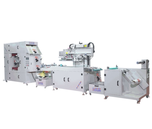 Roll to roll screen printing machine